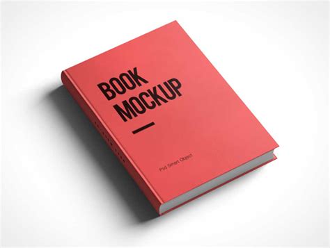 Hardcover Book Psd Mockup With Smart Objects Psd Mockups