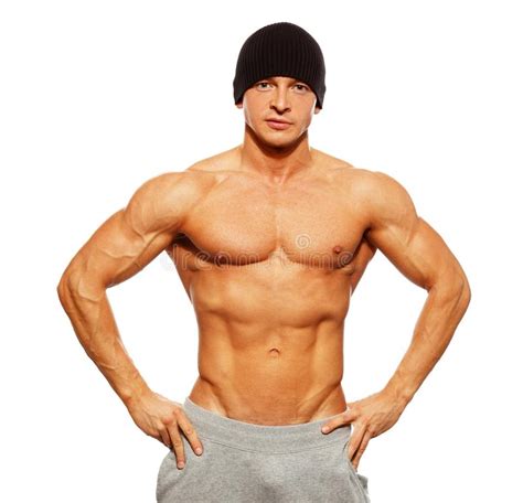 Handsome Man With Muscular Torso Stock Photo Image Of Health Exercise