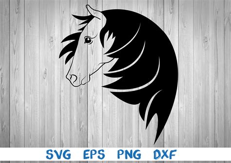 Horse Horse Head Silhouette Svg Png Eps Dxf Digital Etsy