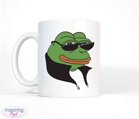 Cool Pepe Frog Meme Mug Rare Pepe Frog Meme Unique Travolta Etsy