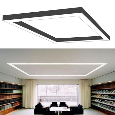 China 7575mm Rectangle Square Led Linear Lighting For Office Hot