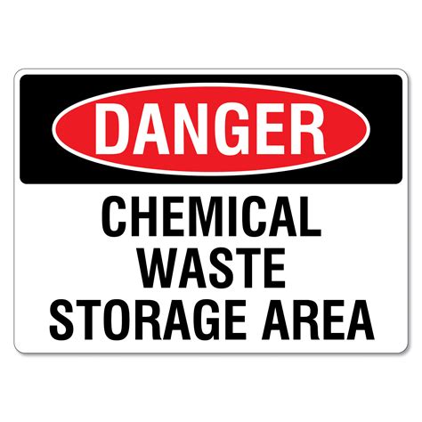 Danger Chemical Waste Storage Area Sign The Signmaker