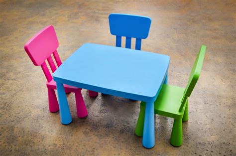 けています Kindergarten Furniture Classroom Table Childrens Table With 8