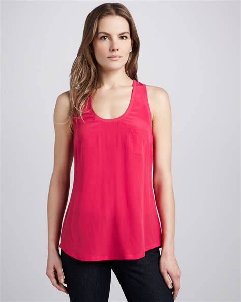 Joie Alicia Sleeveless Top in Pink | Lyst