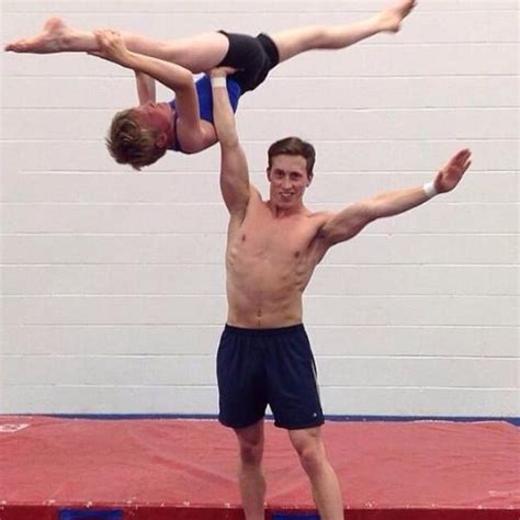 Two Person Stunt For Acro Person Stunts Acro Gymnastics Stunts
