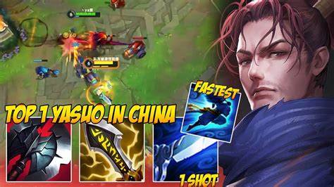 The Hardest Yasuo Combo In China Q One Shots Anyone Wild Rift Youtube