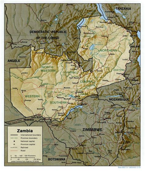 Map Of Zambia