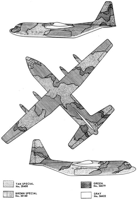 Lockheed C 130 Hercules Southwest Asia Camouflage Color Profile And