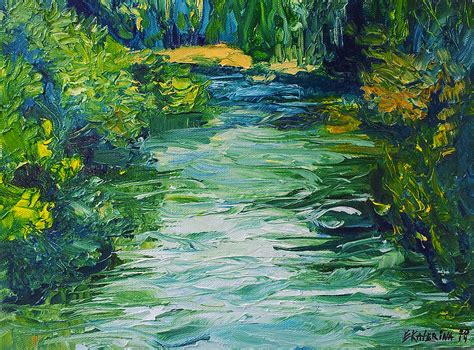 River Painting Painting By Ekaterina Chernova Fine Art America