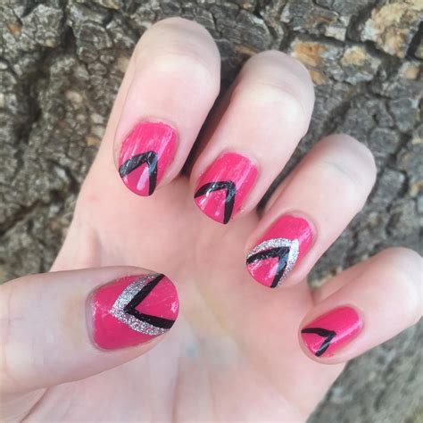 27 Pink And Black Nail Art Designs Ideas Design Trends