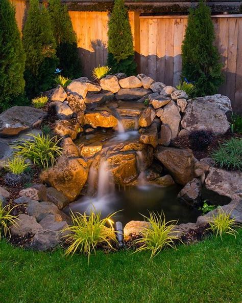 41 Awesome Small Waterfall Pond Landscaping Ideas Backyard