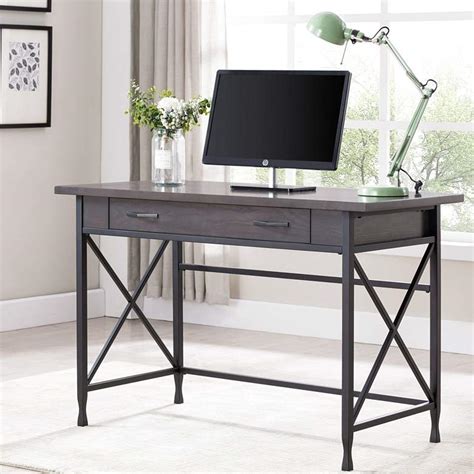 Find the perfect home office furnishings at hayneedle, where you can buy online while you explore our room designs and curated looks for tips, ideas & inspiration to help you along the way. Leick 46" Wide Smoke Gray Computer Writing Desk - #74P71 ...