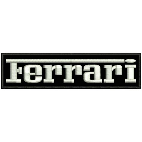 Ferrari Letters Embroidered Patch