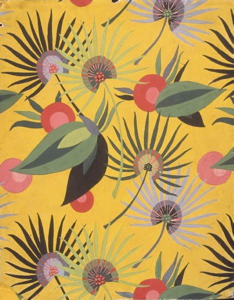Textile design for cretonne, 1928. THOMSEN: LOIS MAILOU JONES
