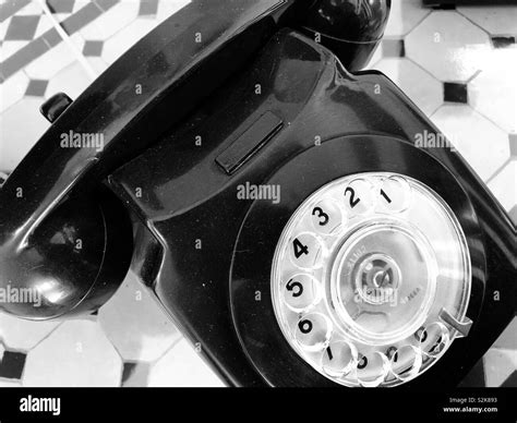 Old Fashioned Dial Phone Stock Photo Alamy