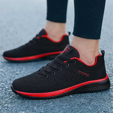 New Mesh Men Casual Shoes Lace Up Men Shoes Lightweight Comfortable
