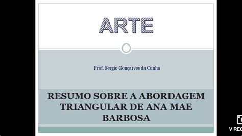 Ana Mae Barbosa Abordagem Triangular