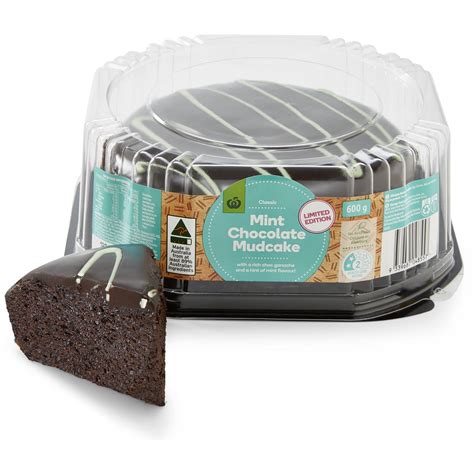 Woolworths Chocolate Mint Mud Cake 600g Woolworths