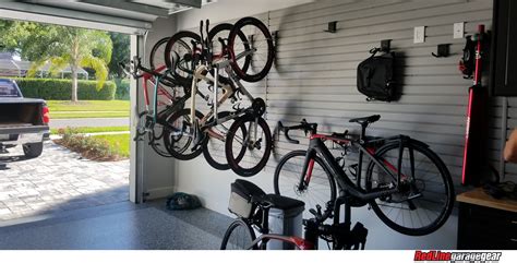 Unique pulley locking mechanism quickly lifts bike Garage Bike Storage Solution For A Dedicated Cyclist In ...