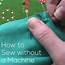 How To Sew Without A Machine  Video Shiny Happy World