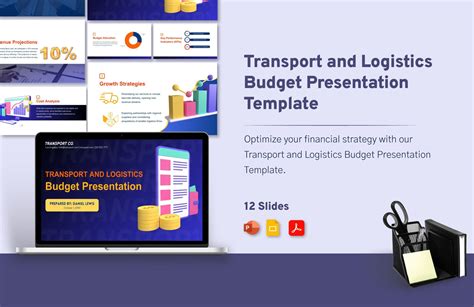 Transport And Logistics Budget Presentation Template Download In Pdf