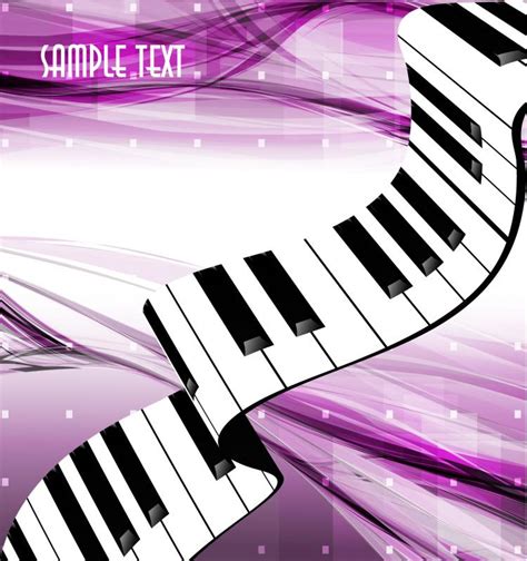 Download Gorgeous piano key background 05 vector Free Vector / 4Vector