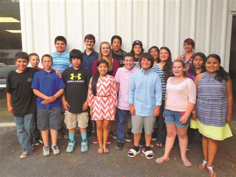 cherokee youth council members for 2014 the cherokee one feather