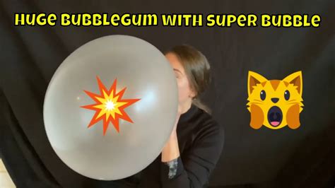 Blowing Huge Bubblegum Super Bubble Asmr Sound Youtube