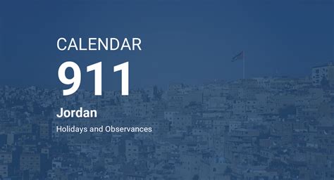 Year 911 Calendar Jordan