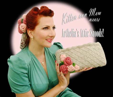 1940 s style hair snoods 1940 s pin up entertainer kitten von mew