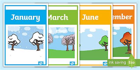 Months Of The Year Weather Posters Creat De Profesori