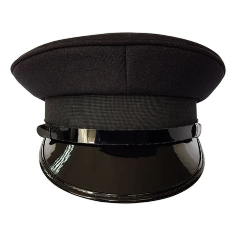 Security Peaked Cap Black Color