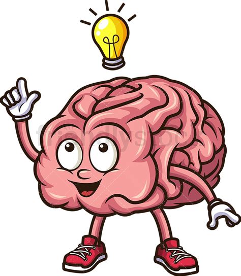 Brain Learning Cartoon Clipart Vector Friendlystock Ph