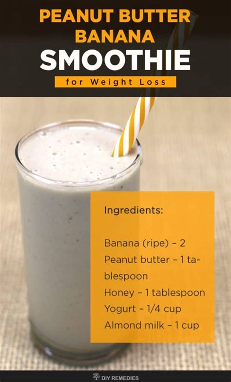 Otherwise you can just omit if needed! Peanut Butter Banana Smoothie for Weight Loss