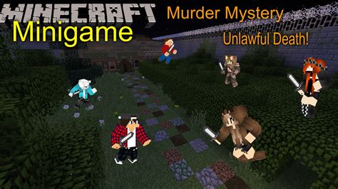 Minecraft Minigame Murder Mystery Unlawful Death Youtube