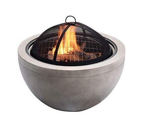 How to start a fire pit with coal. Peaktop Outdoor Round Wood Burning Fire Pit With Charcoal ...