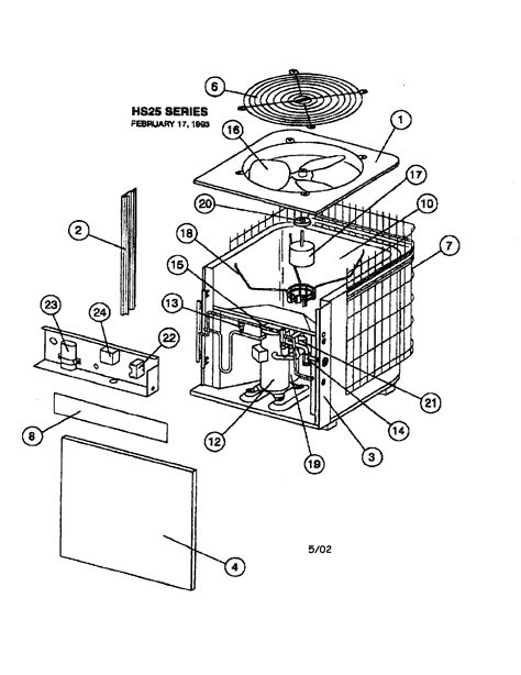 Lennox Condensing Unit Parts Model Hs25410series Sears Partsdirect