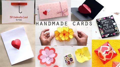 10 Stunning Diy Handmade Greeting Cards Paper Craft Ideas Youtube
