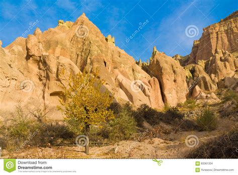 Cappadocia Rock Formations In Autumn Stock Photo Image Of Landscape