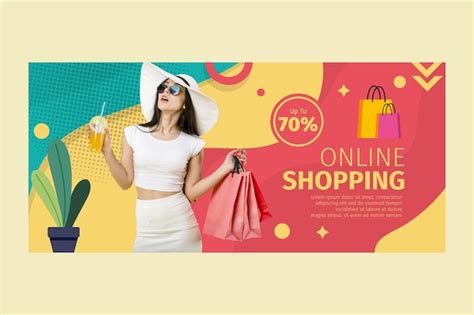 Free Vector Online Shopping Banner