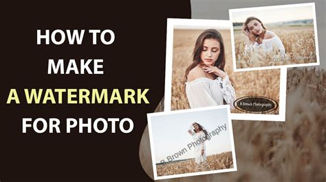 How To Create A Watermark For Photos 2 Minute Tutorial Youtube