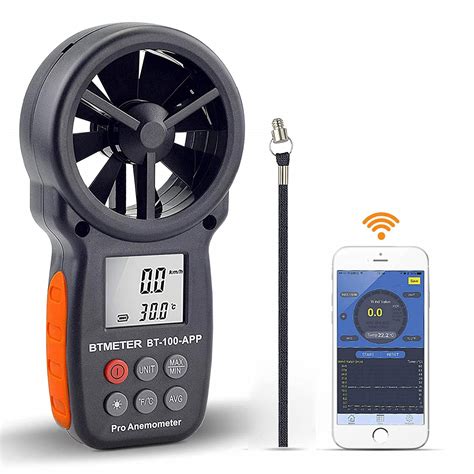 Buy Btmeter Digital Wind Speed Anemometer Handheld Wireless Bluetooth