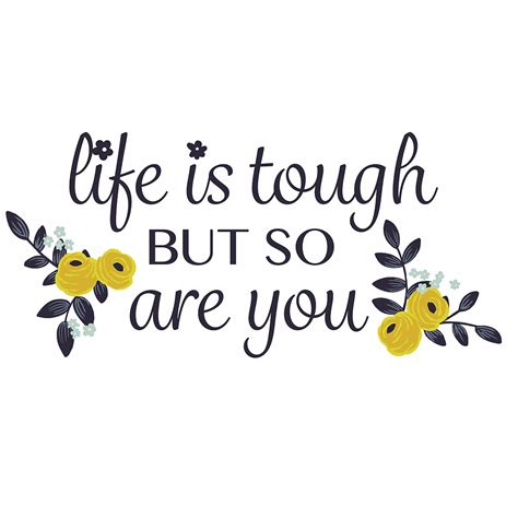 Dwpq3534 You Are Tough Wall Quote Decals By Wallpops