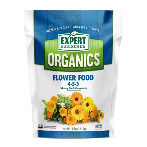 Expert Gardener Organic Flower Food 4 Lb Fertilizer Eg4rb Walmart