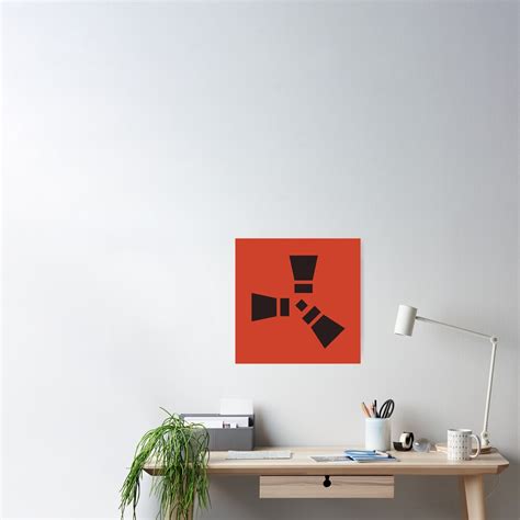 Rust Logo Colour Small Poster For Sale By Ricemann Redbubble