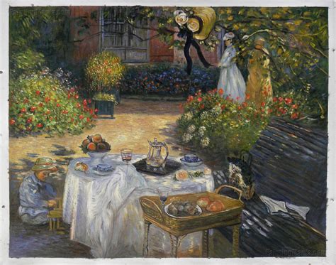 Claude Monet Painting In His Garden At Argenteuil Ubicaciondepersonas