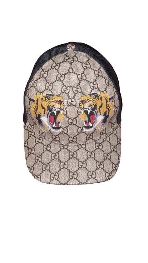 Gucci Tigers Print Gg Supreme Baseball Cap Ebay