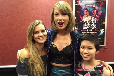 Cancer Survivors Meet Taylor Swift Backstage At Singapore