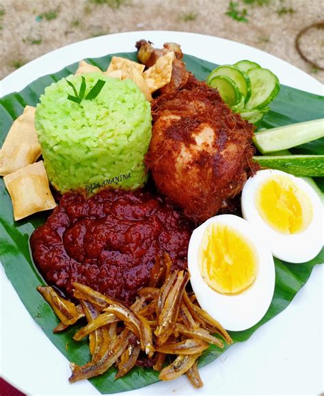 Cara masak nasi lemak yang mudah & sedap. Nasi Lemak Pandan Sungguh Jeliro Versi Raja Amanina ...