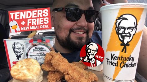 New Kfc 5 49 Tenders And Fries Meal 🐓 Review Mukbang Youtube